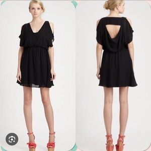 Alice + Olivia Black Silk Dress